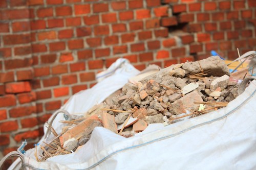 Construction site waste removal in Herne Hill