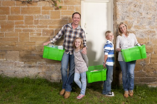 Recycling bins and organic waste containers