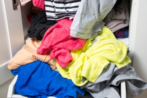 Satisfied customers after successful loft clearance service